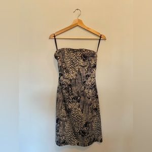 The limited off the shoulder strapless dress. Worn once for a dance